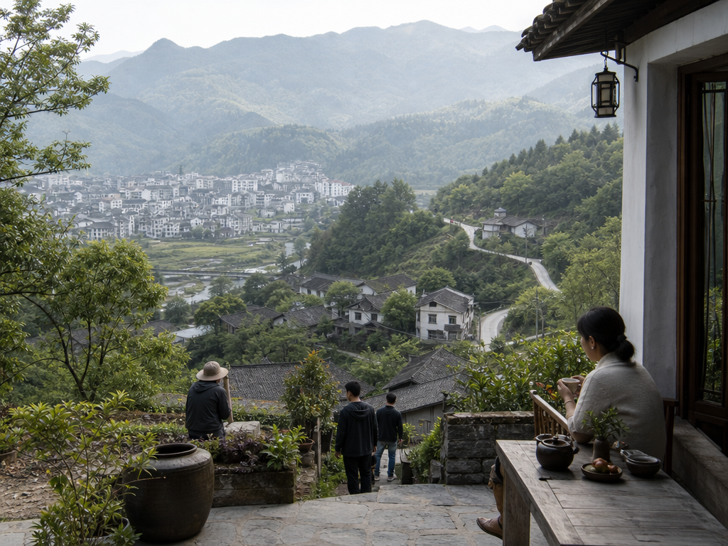 山地民宿、村落与产业服务网络的研究观察